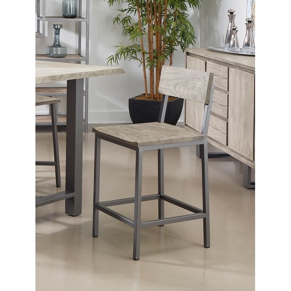 Somette Yukon Counter Height Barstools， Set of 2