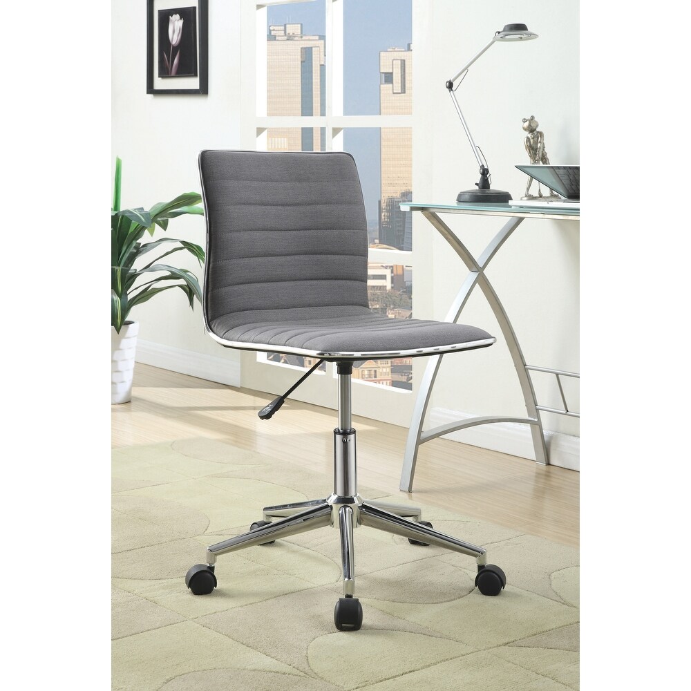 Chelmsford Tilt Armless Office Chair with Casters