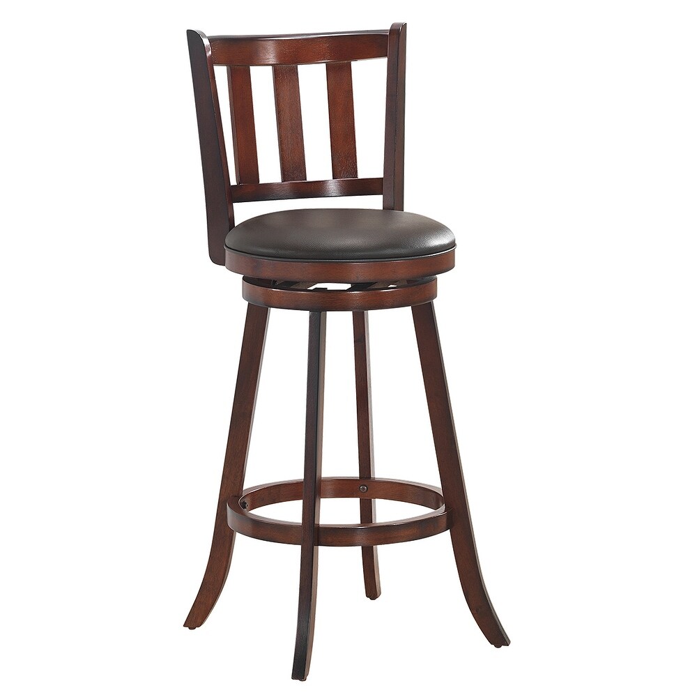 Costway Set of 4 29.5'' Swivel Bar stool Leather Padded Dining Kitchen