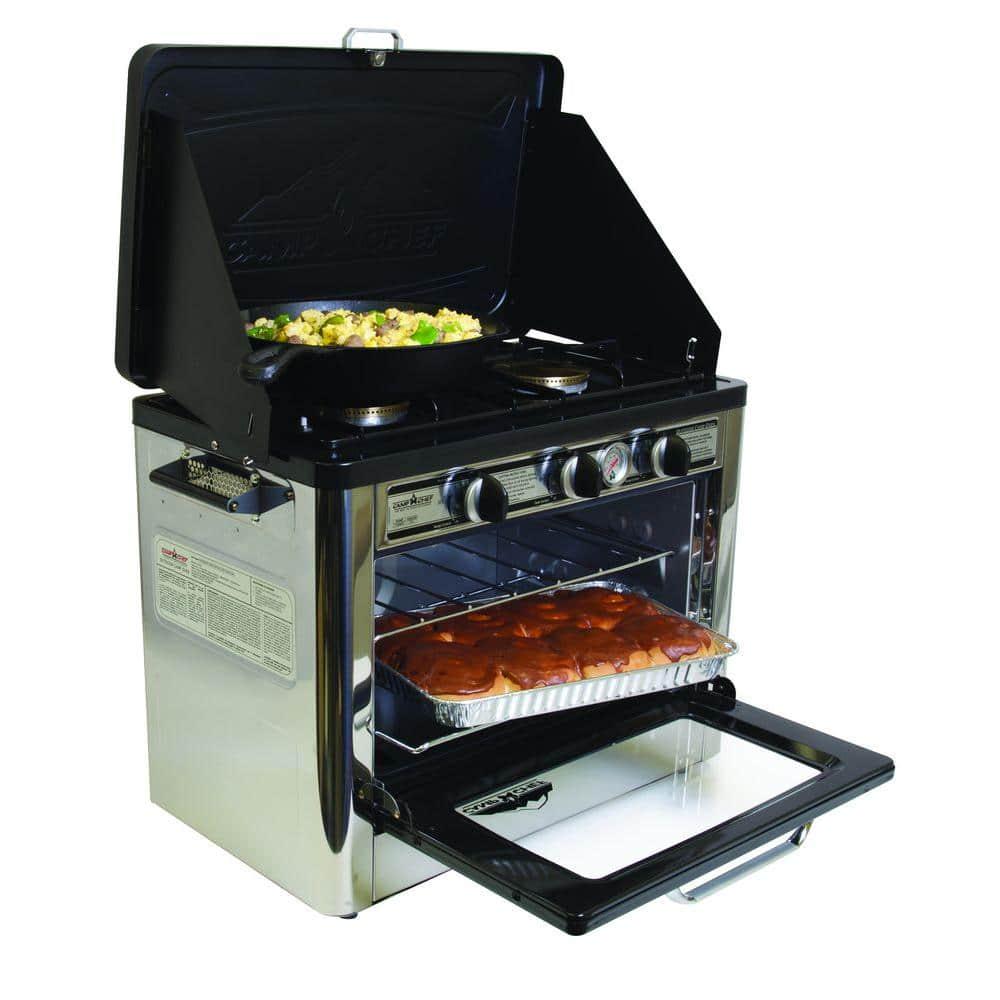 Camp Chef Outdoor Double Burner Propane Gas Range and Stove