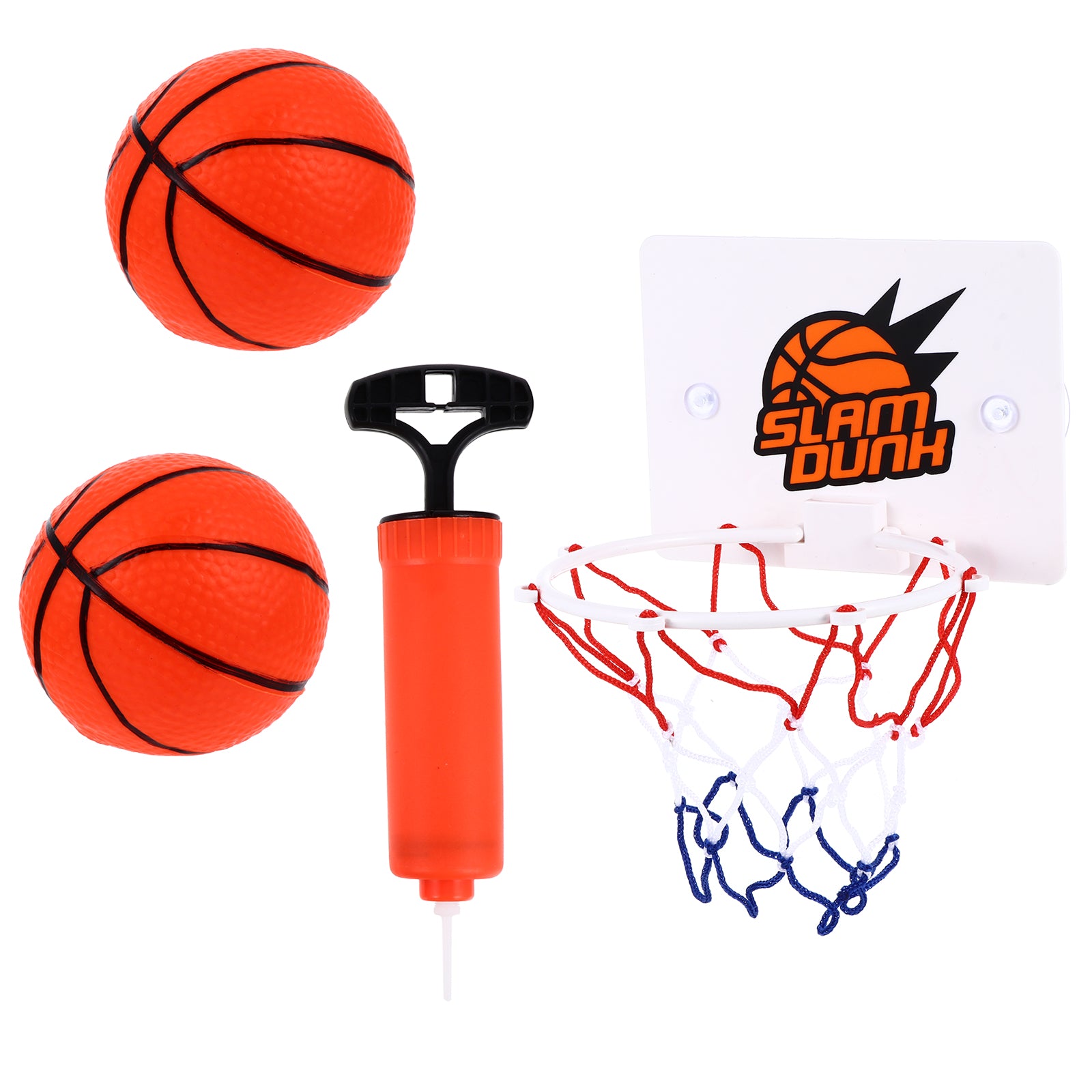 NICEXMAS 1 Set Plastic Toys Indoor Hanging Basketball Mini Basketball and Board