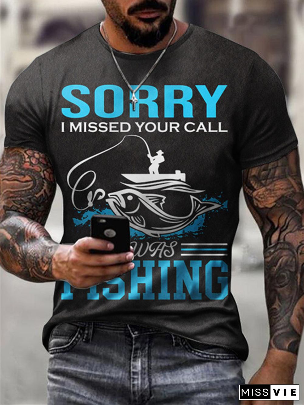 Summer Round Neck Casual Wear Men's Tops Short-sleeved Sports T-shirt 3D Digital Printing