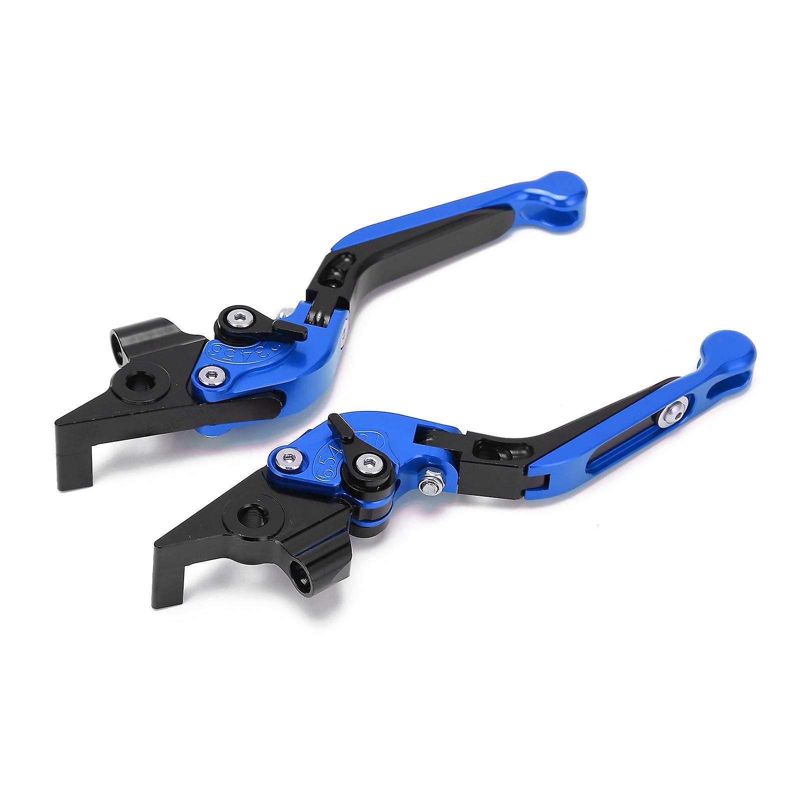 Motorcycle Adjustable Brake Clutch Lever Cnc Aluminum Alloy Replacement For Yamaha Tmax 530 20122019blue