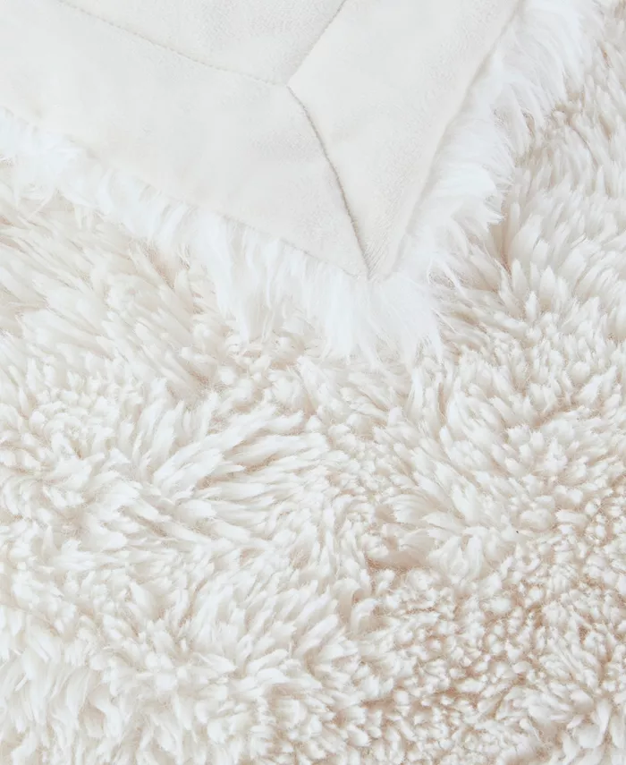 Madison Park Haven Faux Fur Throw， 50