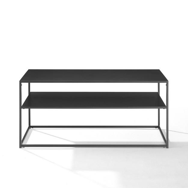 Braxton Coffee Table Matte Black Crosley