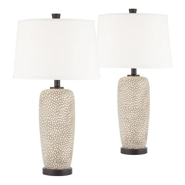 Set of 2 Modern Coastal Table Lamps 27 1/2