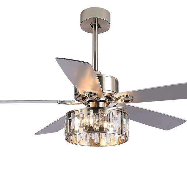 52-IN Reversible Crystal Ceiling Fan Fandelier with Remote Shopping - The Best Deals on Ceiling Fans | 40369832