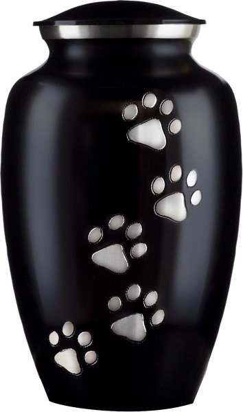 Best Friend Services Classic Paws Series Vertical Print Dog and Cat Urn