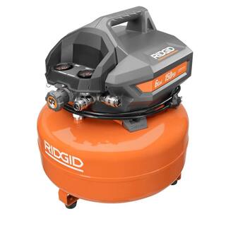 RIDGID 6 Gal. Electric Pancake Air Compressor and 18-Gauge 2-18 in. Brad Nailer OF60150HB-R213BNF