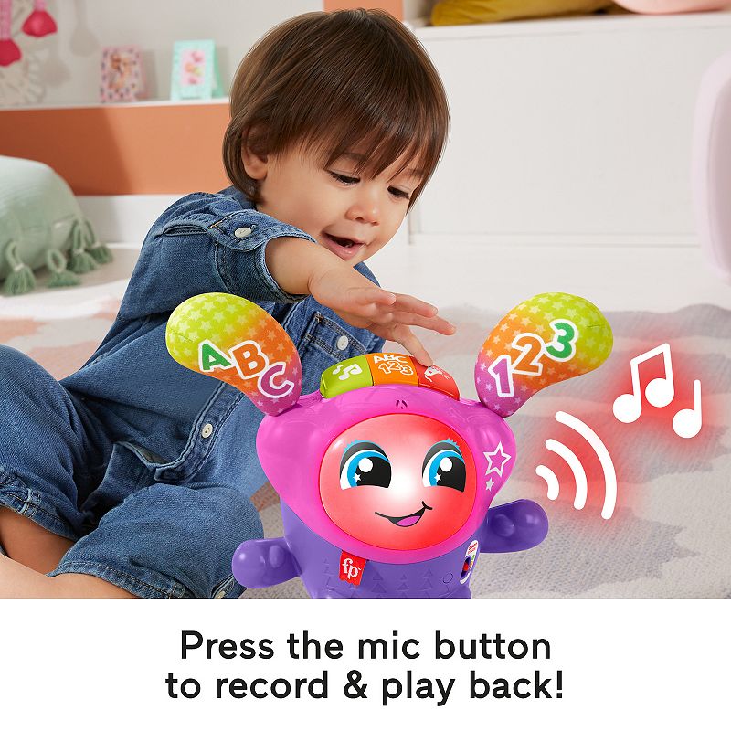 Fisher-Price Baby Learning Toy with Music Lights and Bouncing Action， DJ Bouncin’ Star