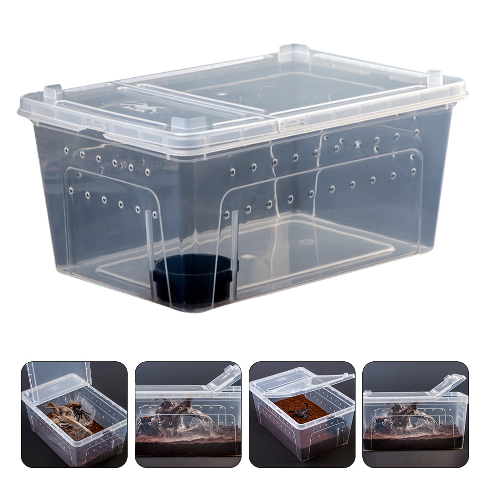 NUOLUX 1 Set Reptile Snake Feeding Box Breeding Hatching Container Lizard Habitat