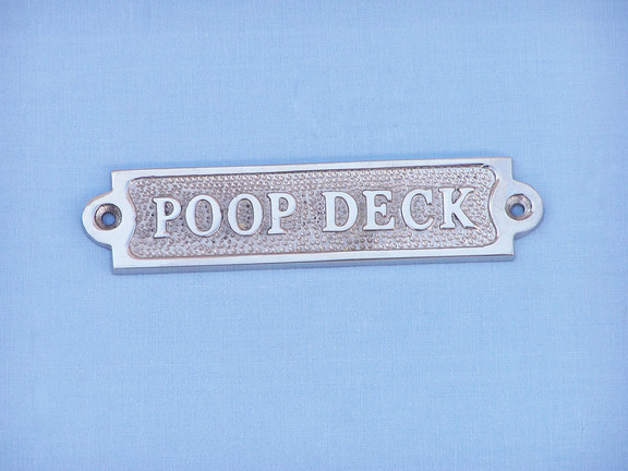 Handcrafted Model Ships AL48236 Chrome Poop Deck S...