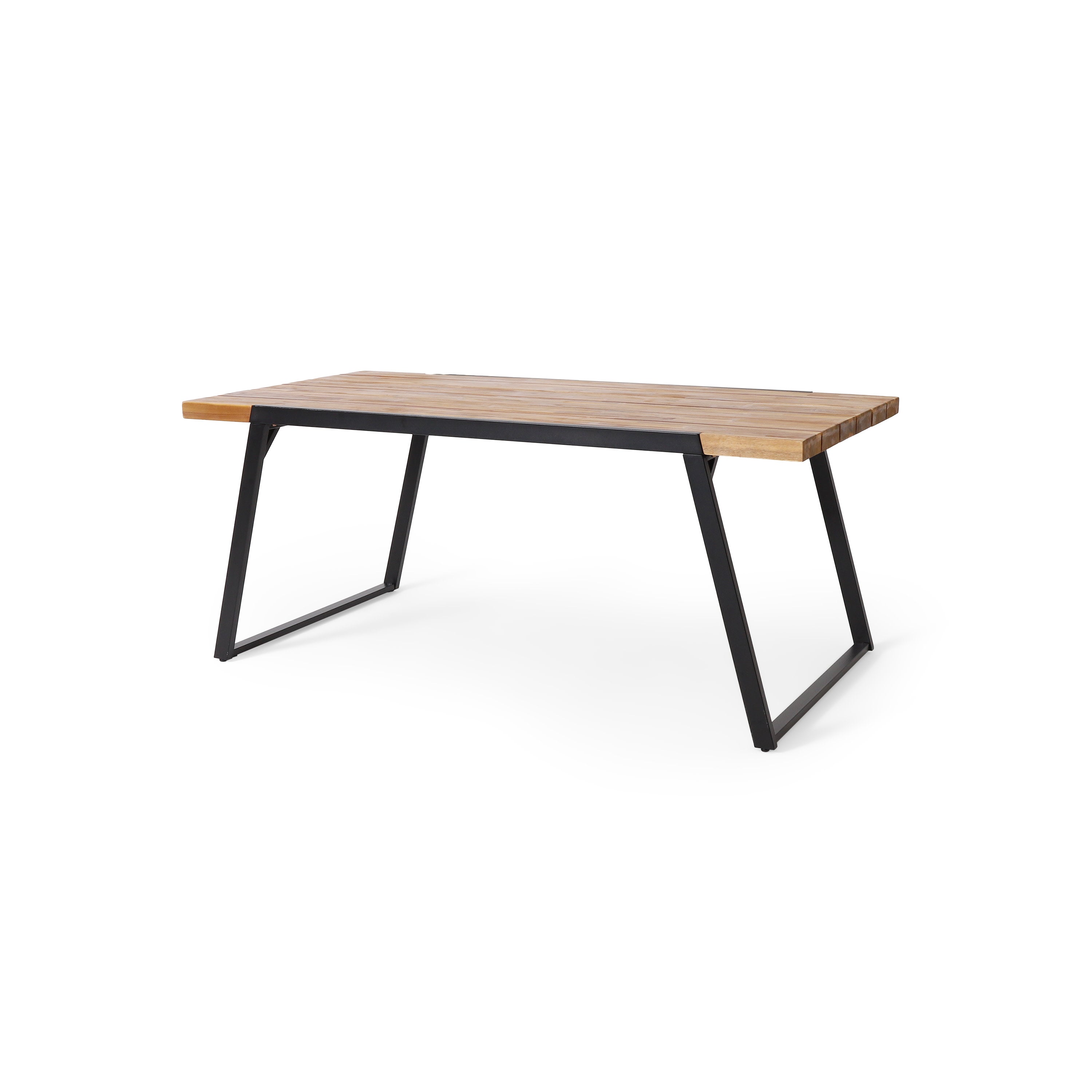 Gebo Outdoor Modern Acacia Wood Dining Table