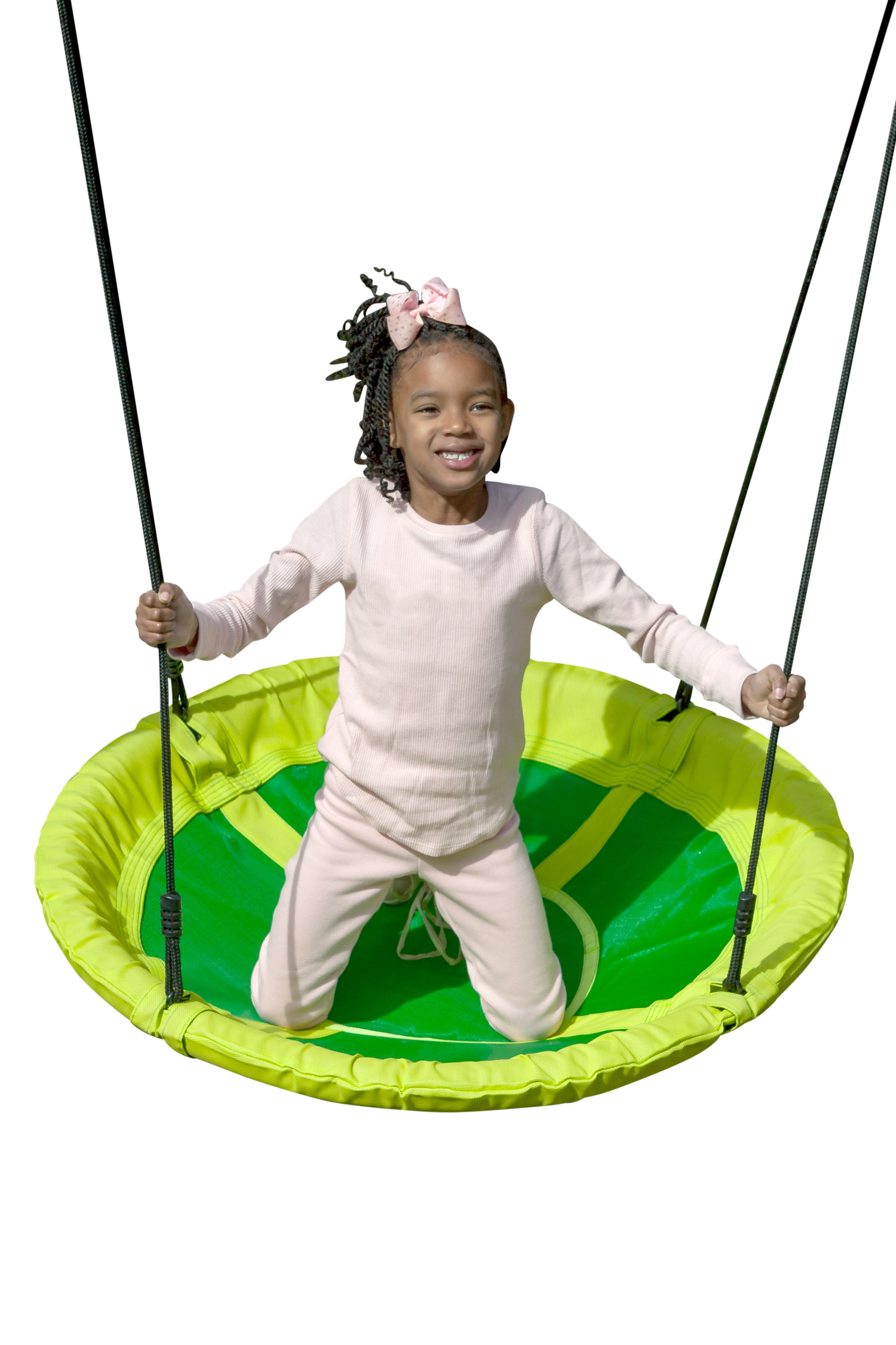 Creative Cedar Designs Kids Saucer Swing- Green