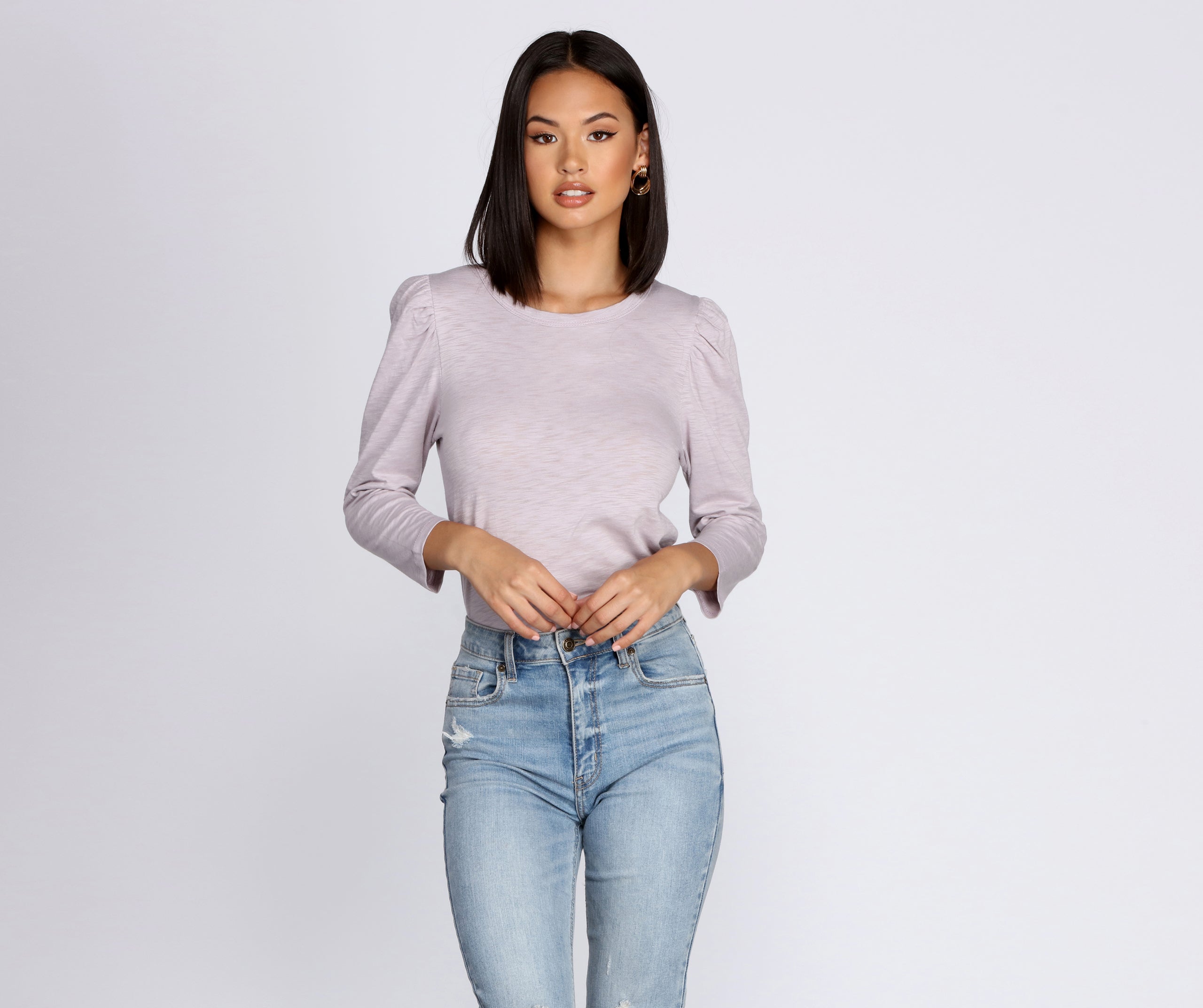 On Cloud Nine Puff Sleeve Top