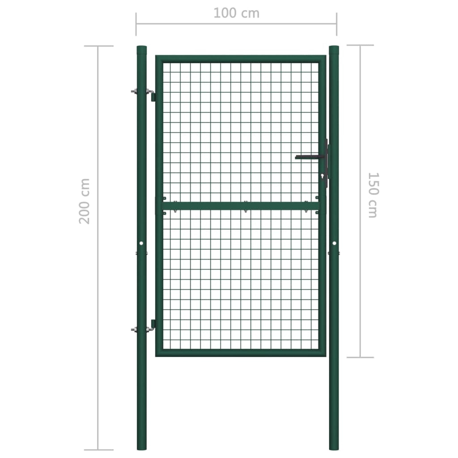 MABOTO Fence Gate Steel 39.4