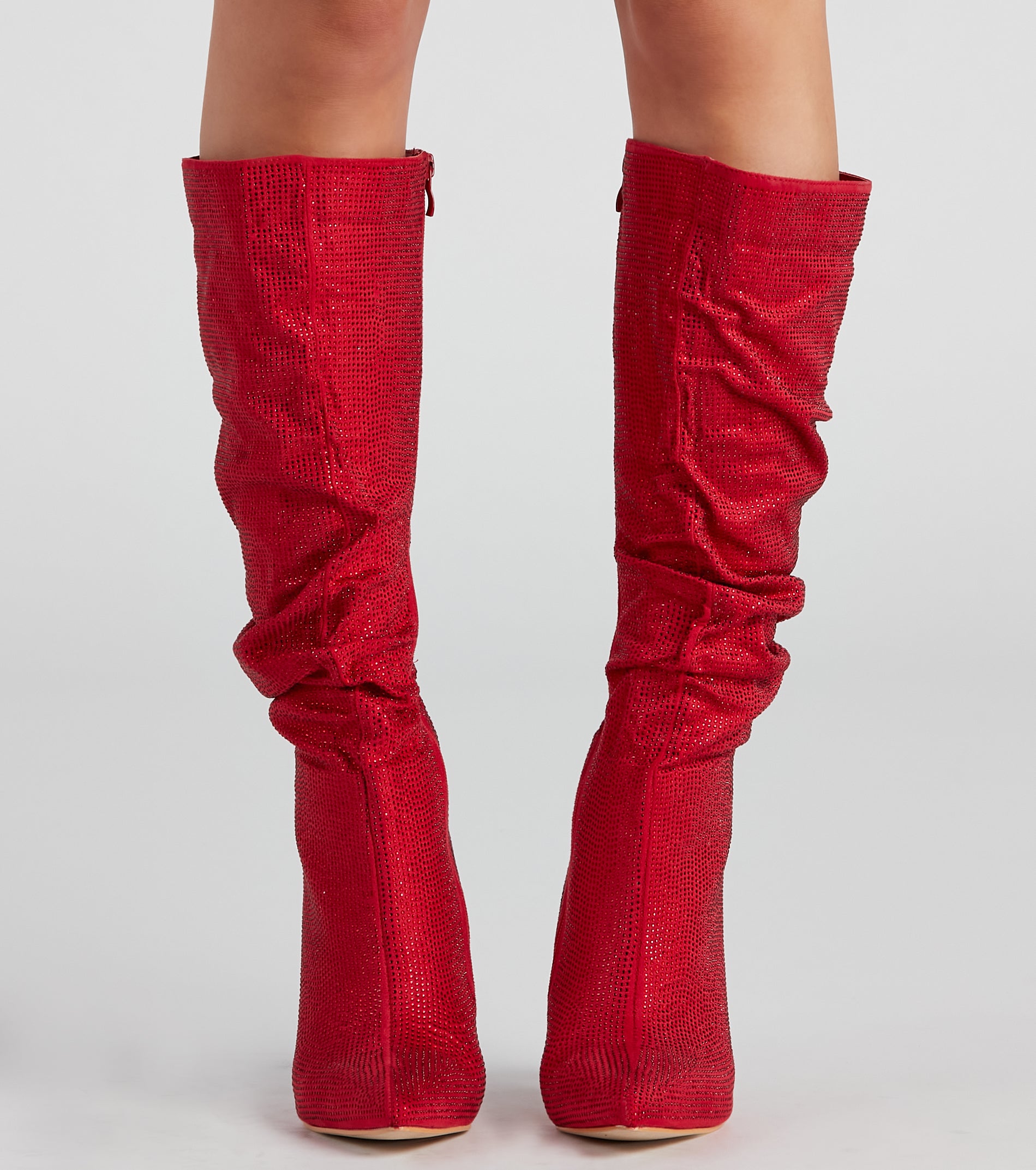 Shine Slouch Stiletto Boots