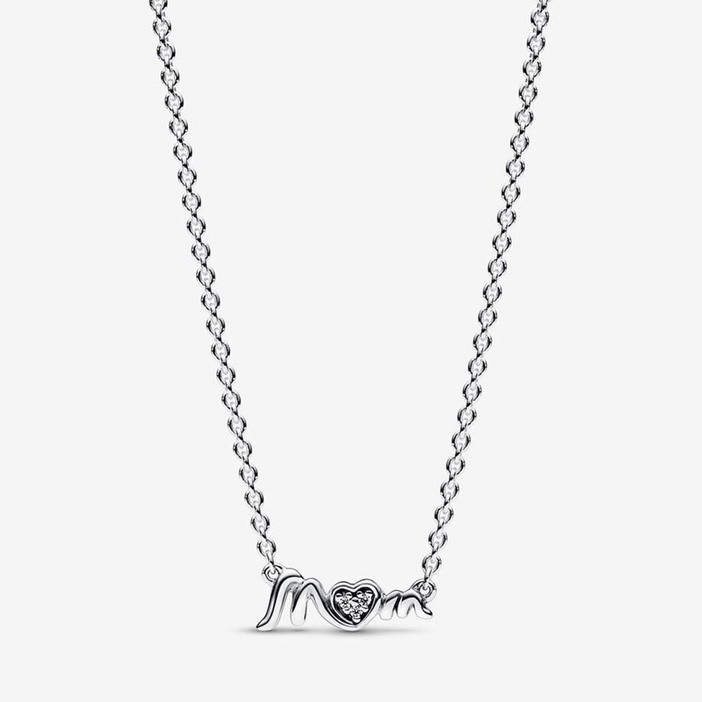 PANDORA  Mom Pavé Collier Necklace in Sterling Silver