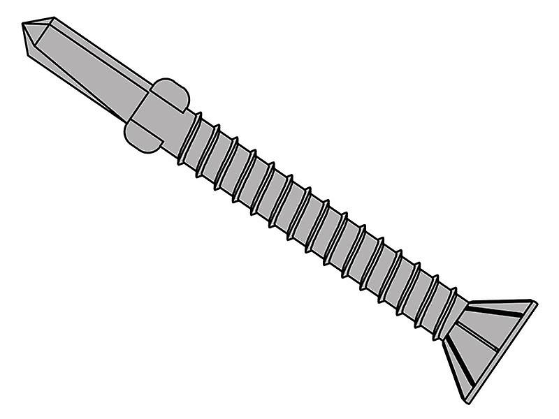 Forgefix TechFast Timber to Steel CSK/Wing Screw No.3 Tip 5.5x60mm x100