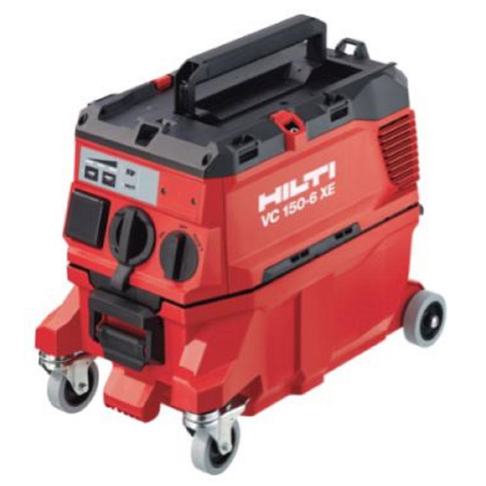 Hilti 120-Volt 150 CFM 6-XE 4 Gal. Compact WetDry Construction Vacuum with Strap and Adapter 3720112