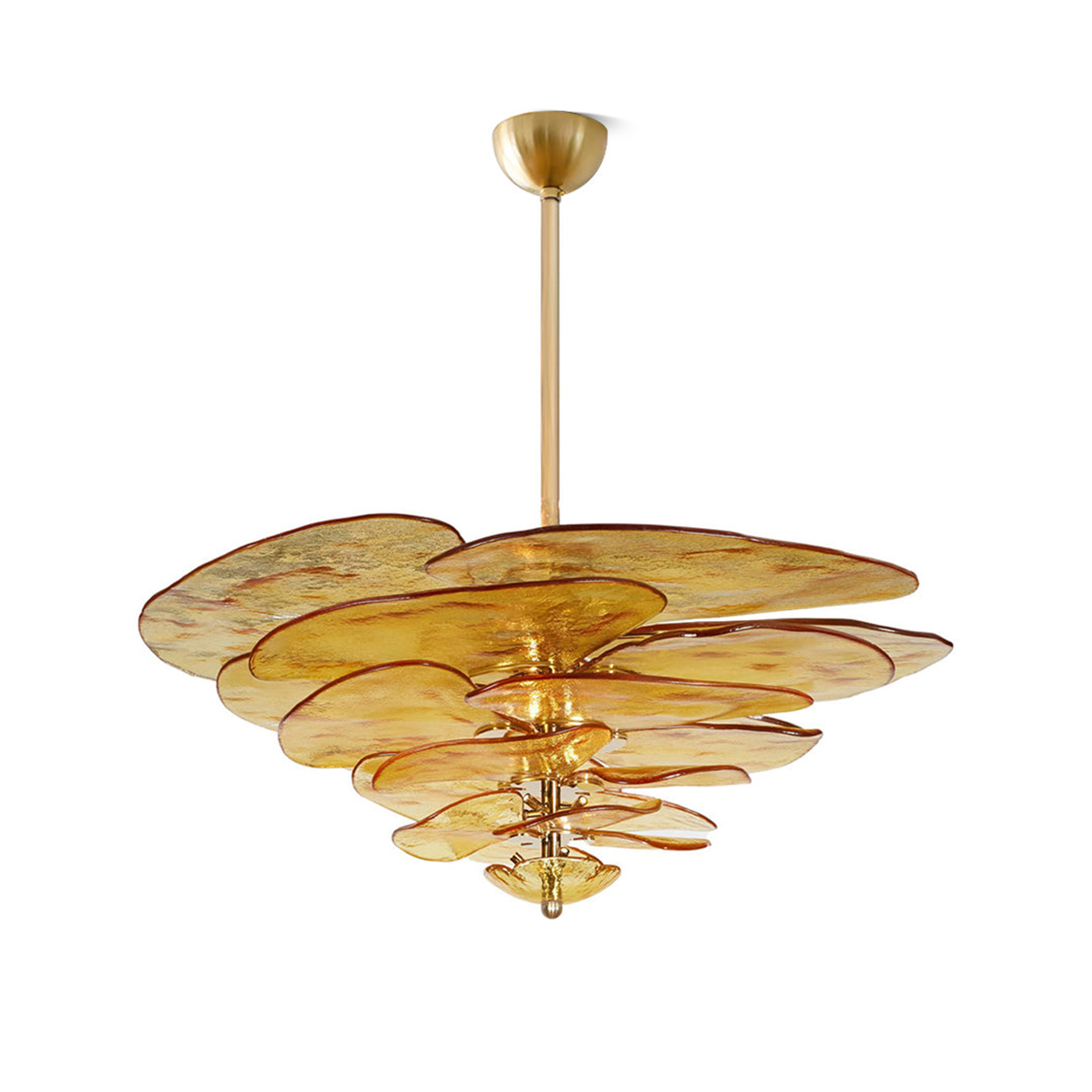 Petals Gold Murano Chandelier