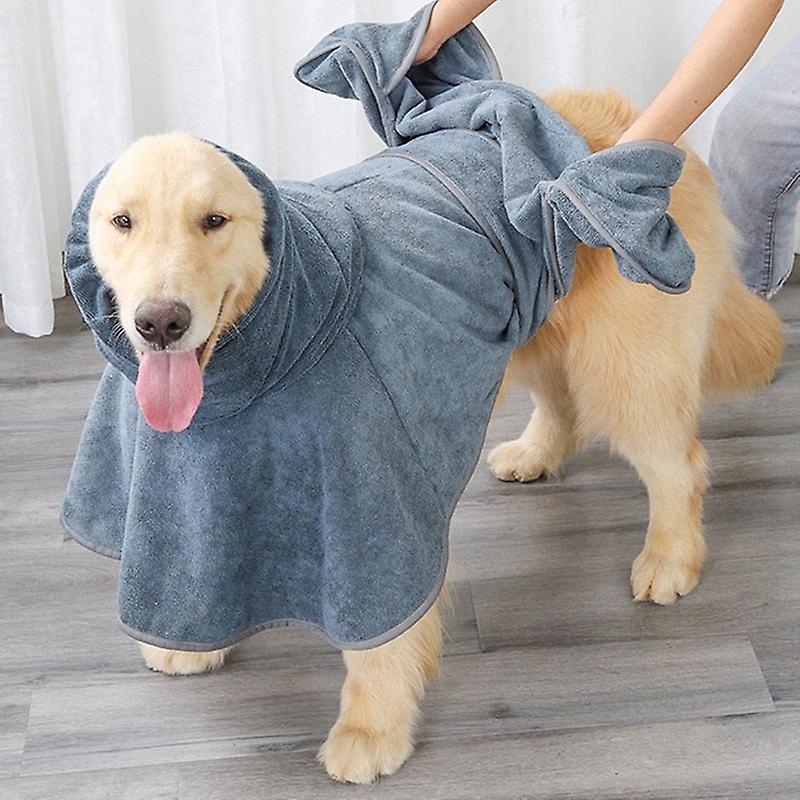 Ultra fine fibers dog bathrobe