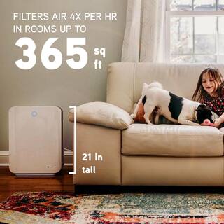 GermGuardian Hi-Performance Air Purifier with HEPA Filter and UV Sanitizer for Large Rooms up to 365 sq.ft. AC5900WCA