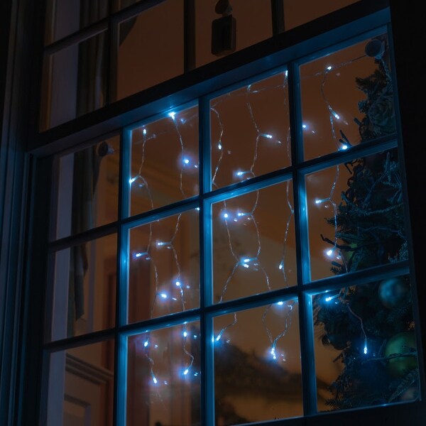 Solar Window Icicle 42 LED String Light