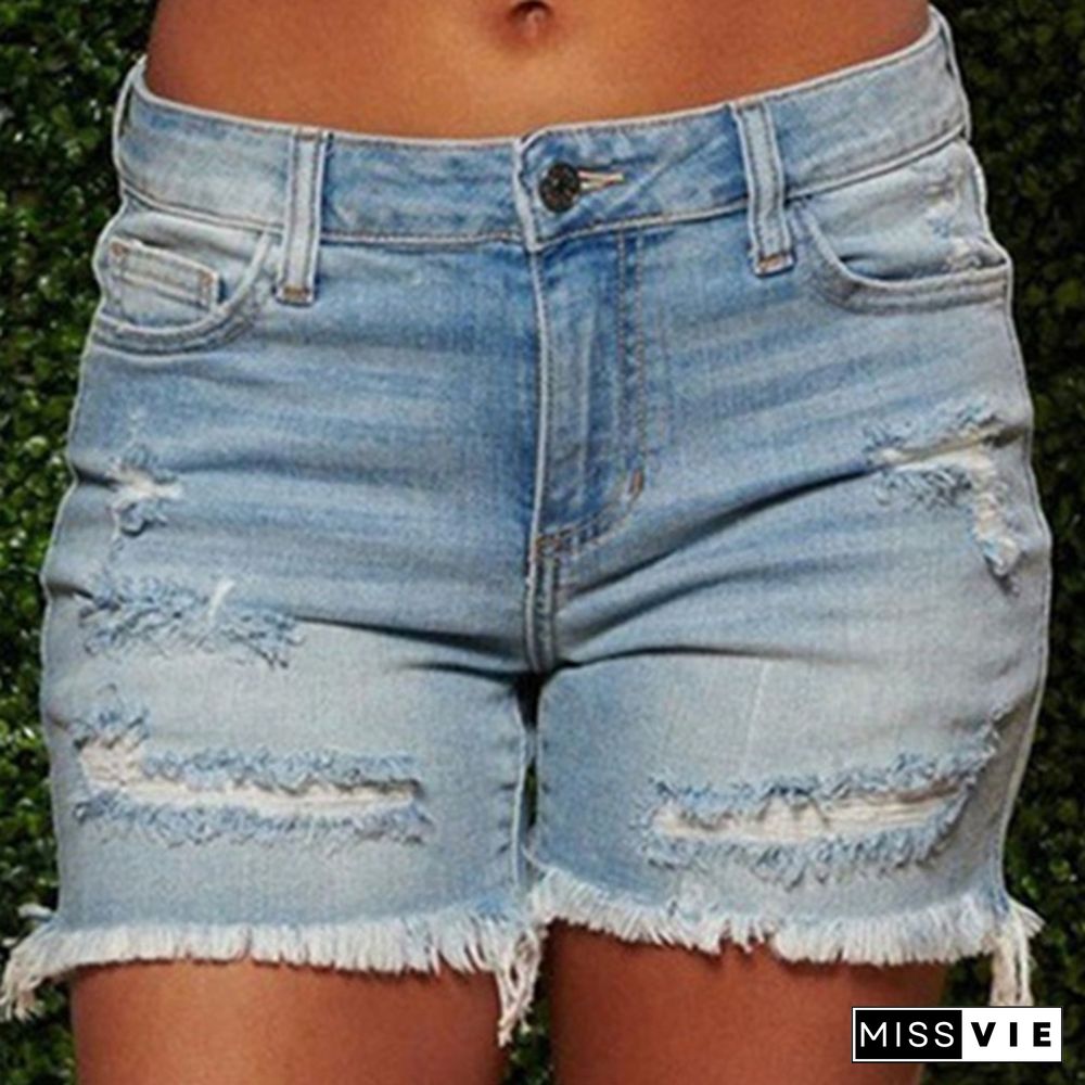 Women'S Fashion Shorts Summer Pants Denim Shorts Jeans Shorts Tight Shorts Casual Shorts Jeans Pants Slim Shorts Plus Size