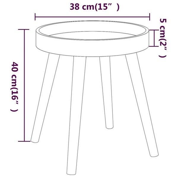 vidaXL Side Table multi color 15