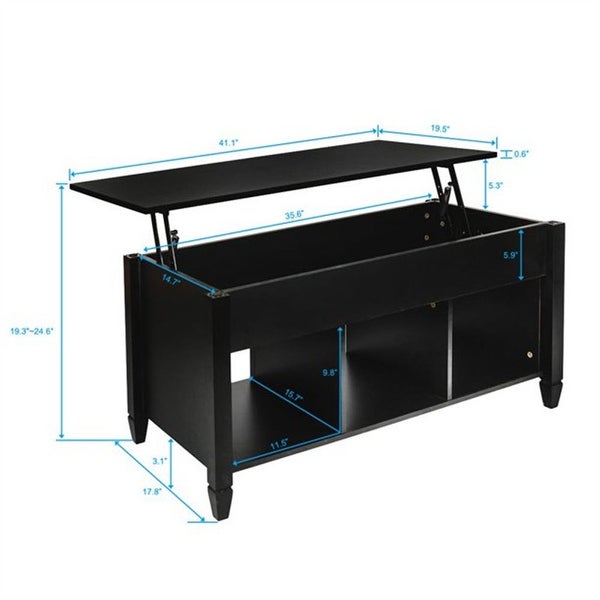 Modern Coffee Table Hidden Compartment and Lift Tablet