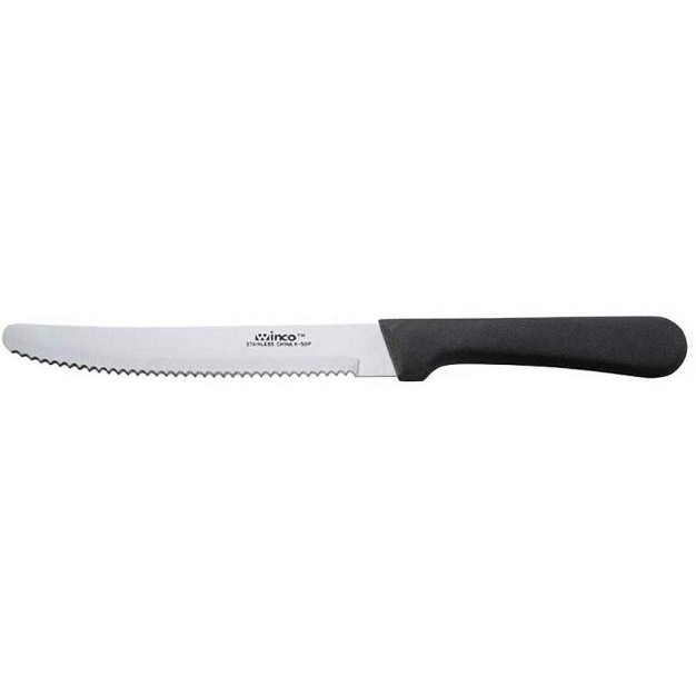 Winco K 50p Round Tip Steak Knife W Polypropylene Handle 5 quot 2 X Pack Of 12