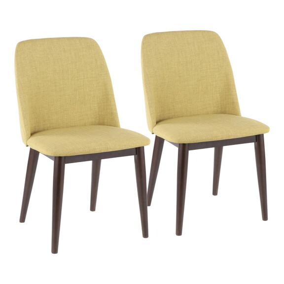 Tintori Contemporary Dining Chair in Green Fabric ...