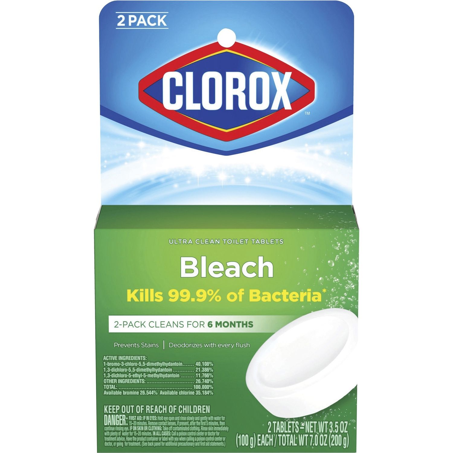 Ultra Clean Toilet Tablets Bleach by The Clorox Company CLO30024