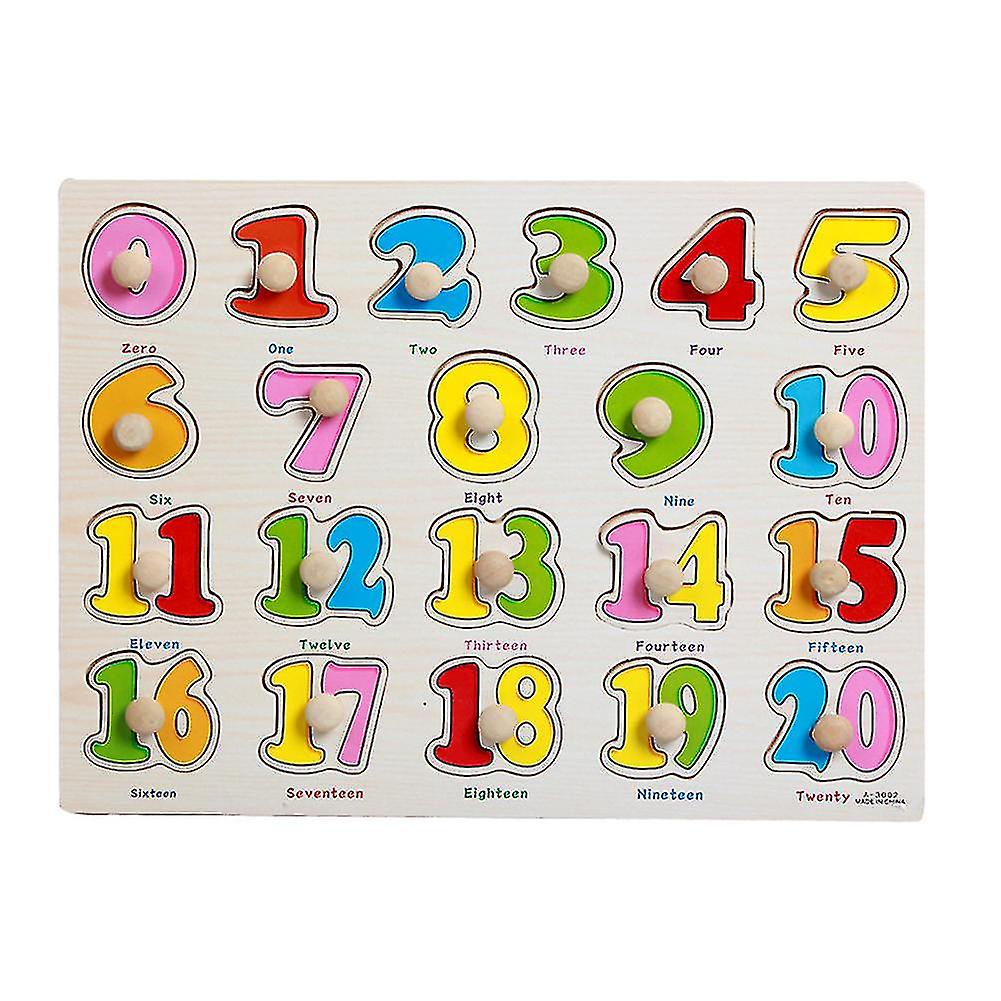 Blue Cartoon Alphabet Number Animal Board Education Kids Toy