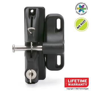 LOKKLATCH DD Black Key-Lockable Gate Latch 50560