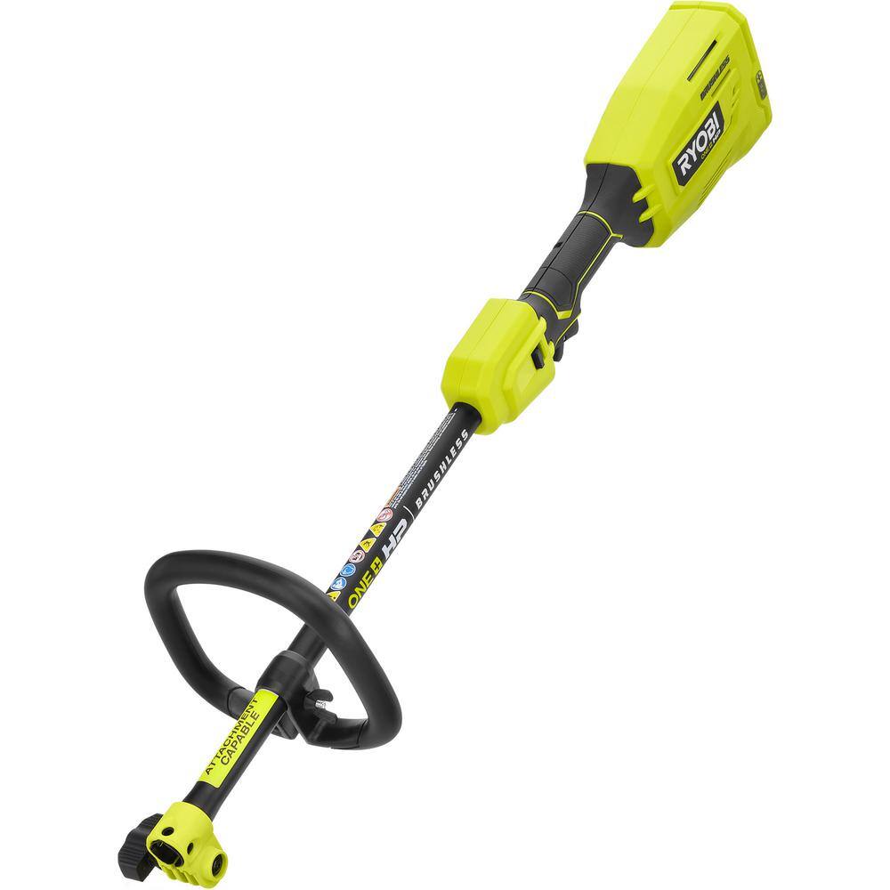 RYOBI ONE+ HP 18V Brushless 15 in. Attachment Capable String Trimmer with 6.0 Ah Battery and Charger P20220