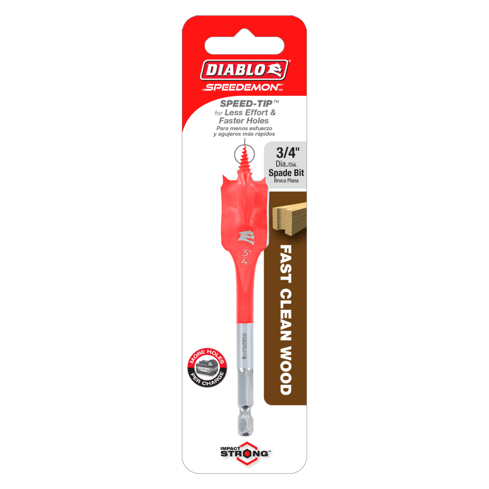 Diablo Tools 3/4 x 4 SPEEDemon Spade Bit