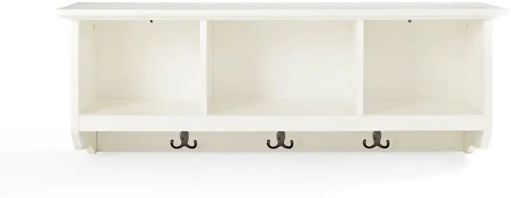 Brennan White Entryway Storage Shelf