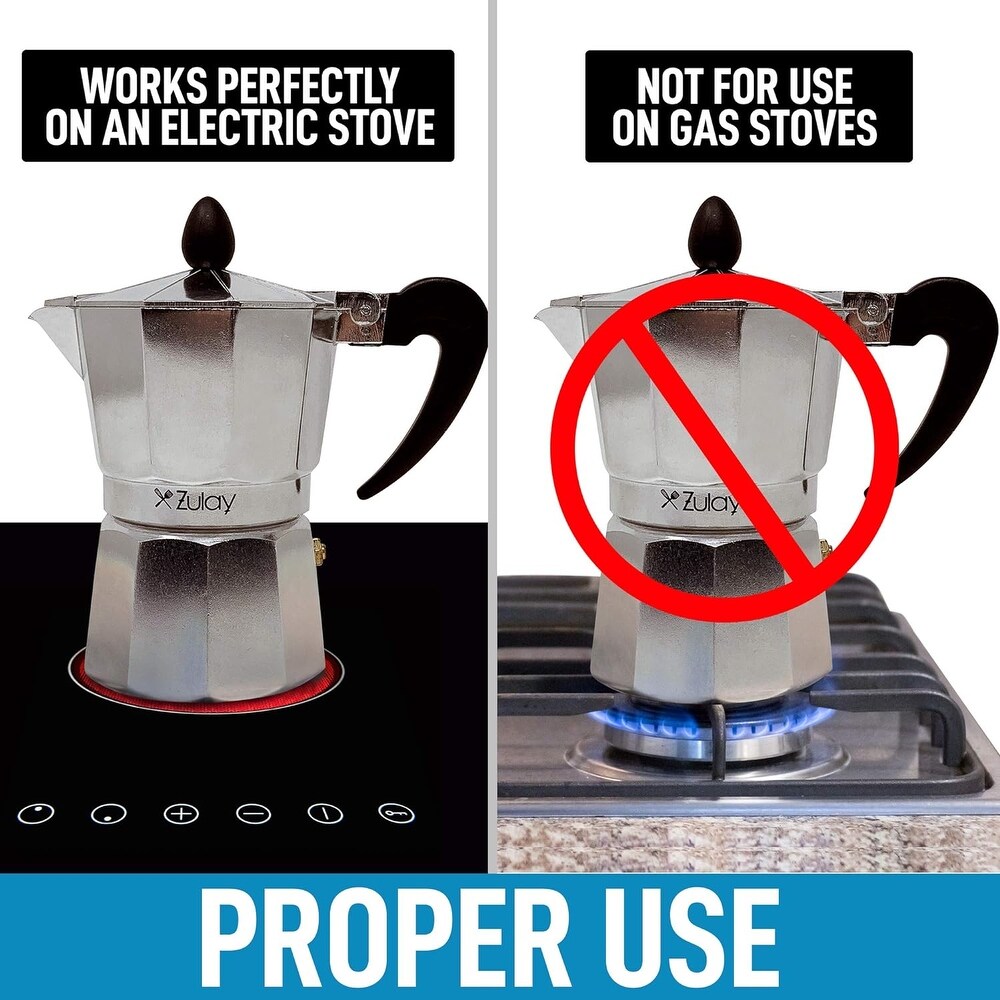 Zulay Kitchen Classic Stovetop Espresso Maker