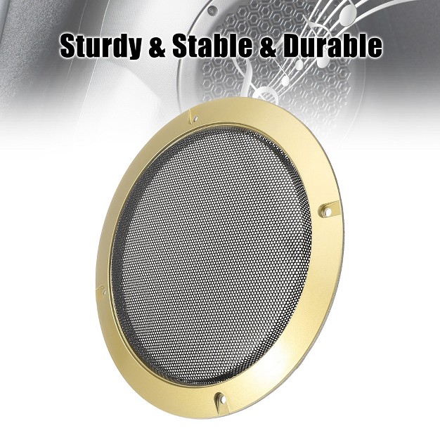 Unique Bargains Car Audio Speaker Cover Mesh Subwoofer Grill Horn Glossy Guard