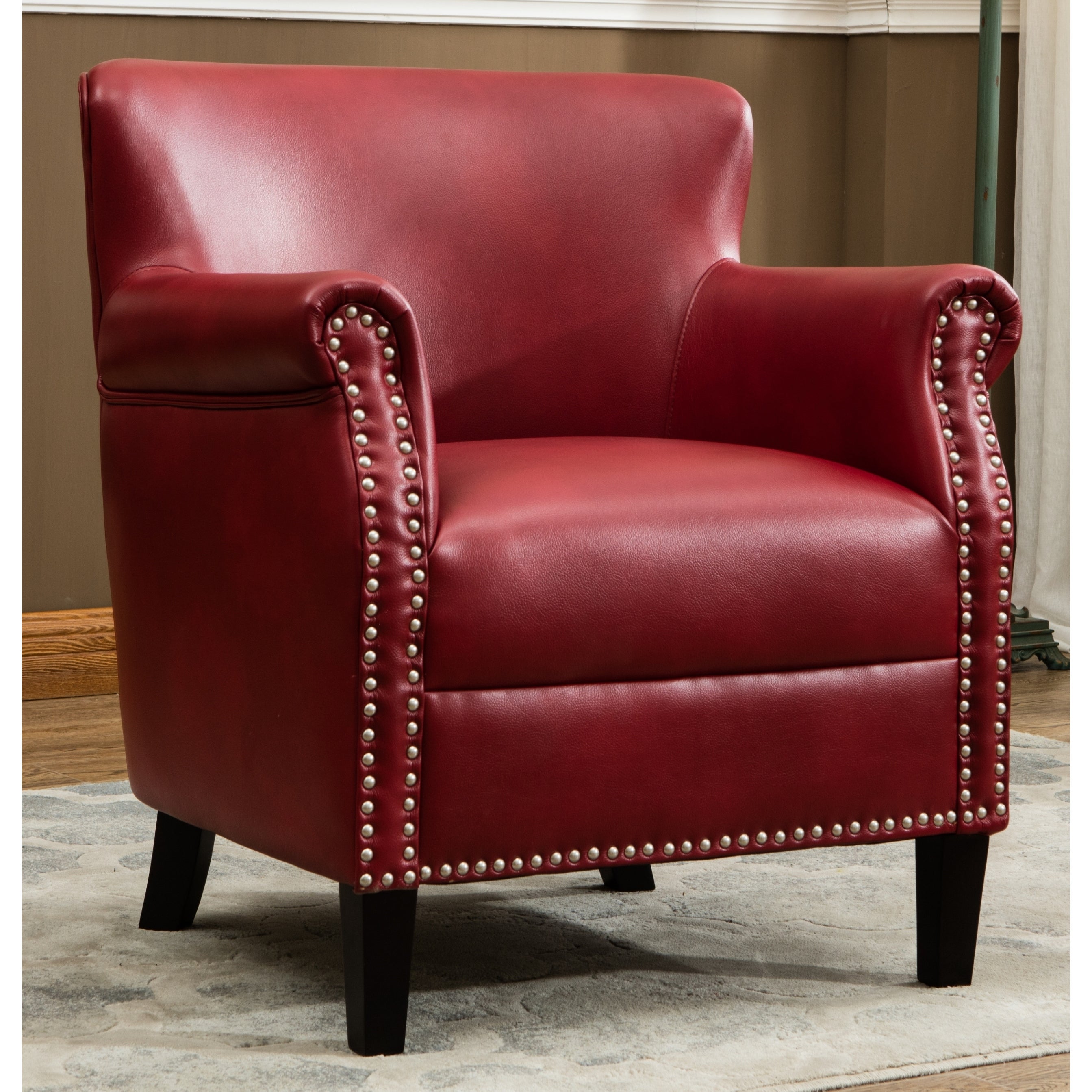 Hendrick Faux Leather Club Chair by Greyson Living