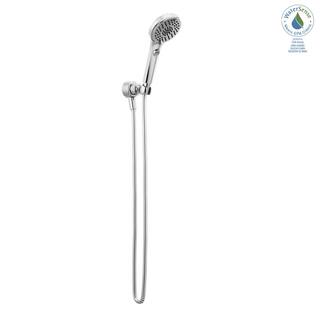 Peerless Xander 4-Spray Patterns 1.5 GPM 4.38 in. Wall Mount Handheld Shower Head in Chrome P60219