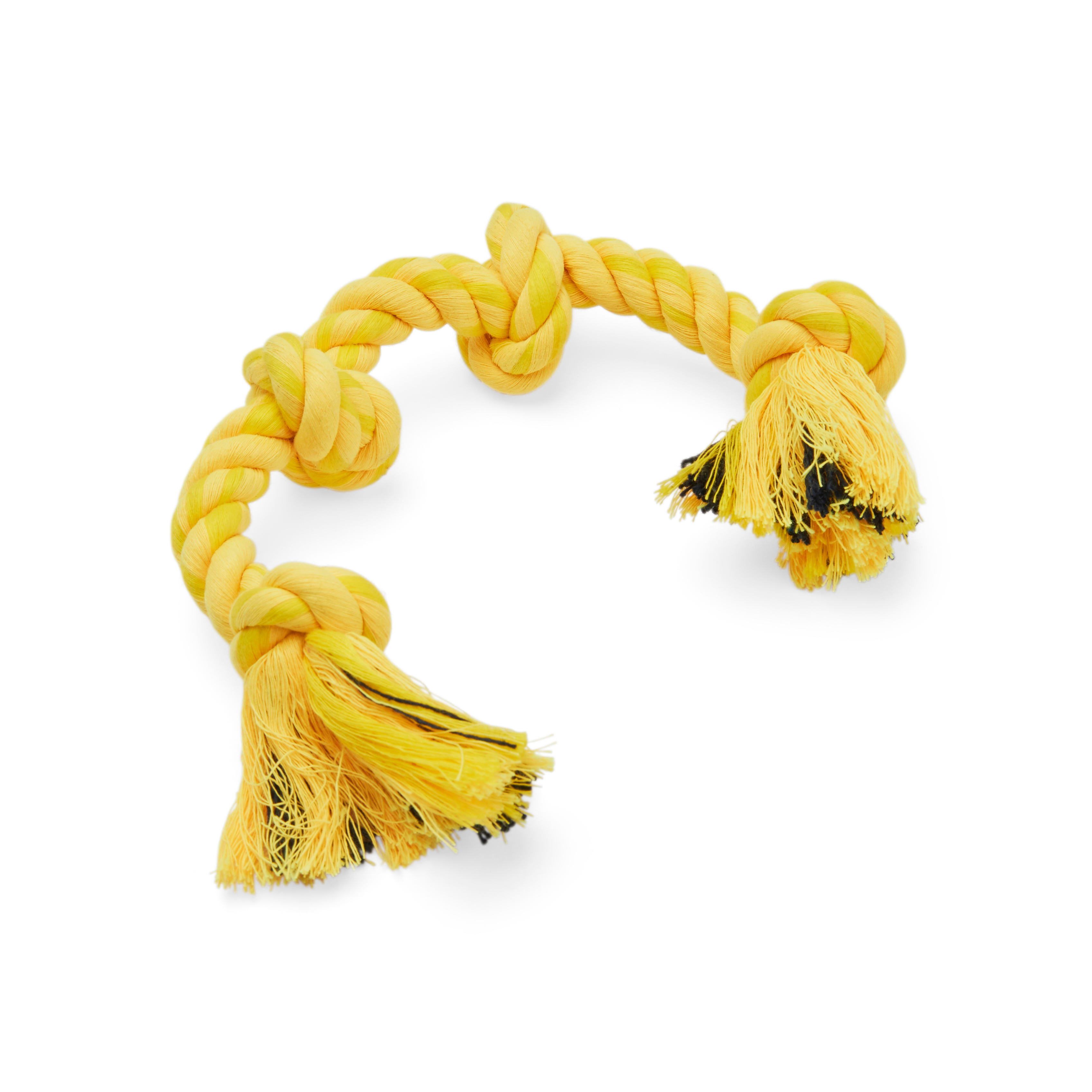 Leaps  Bounds Yellow Rope Dog Toy， Small