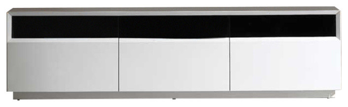 J ampM Furniture TV Stand 023  White High Gloss   Contemporary   Entertainment Centers And Tv Stands   by J ampM Furniture  Houzz