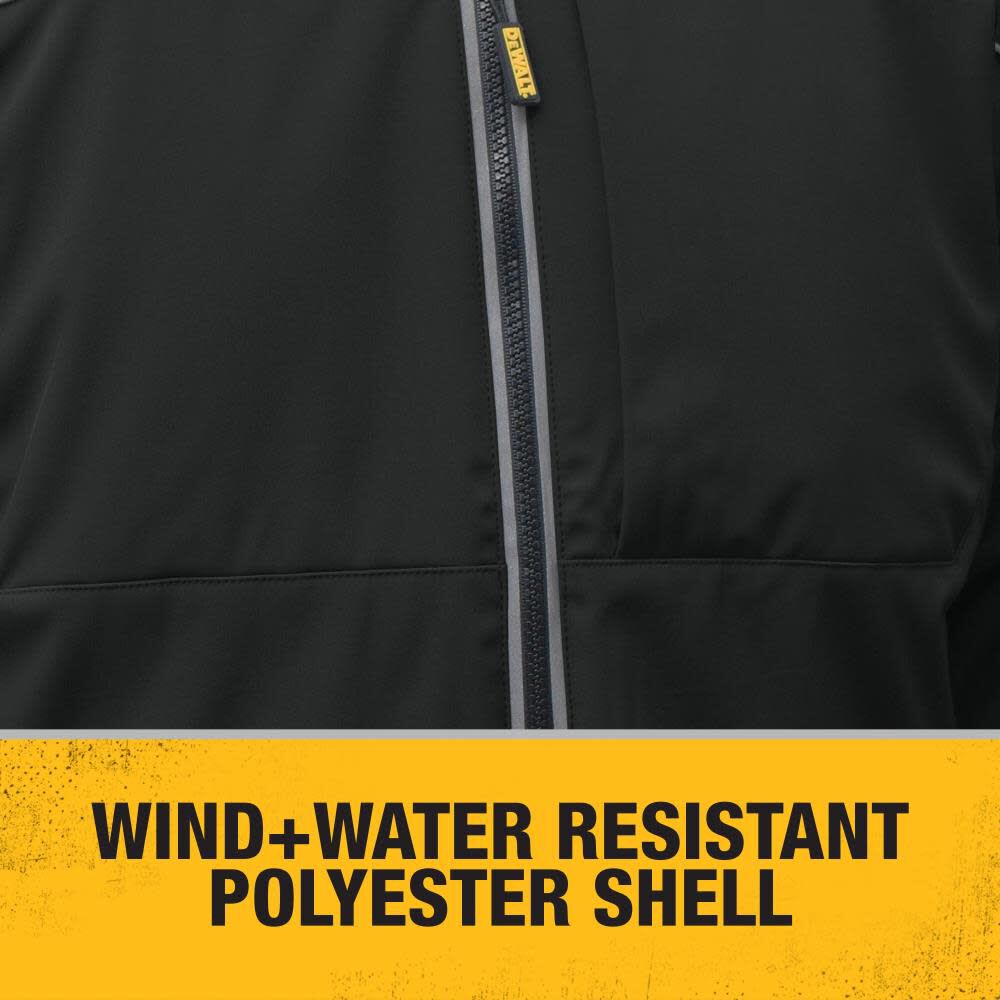 DEWALT Unisex Lightweight Heated Kit Soft Shell Black Work Jacket 2X DCHJ072D1-2X from DEWALT