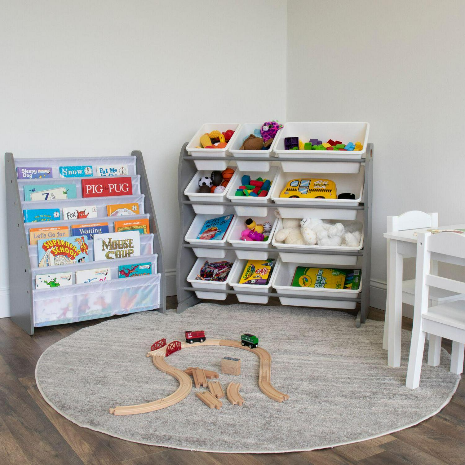 Humble Crew Toy Storage Organizer with 12 Storage Bins