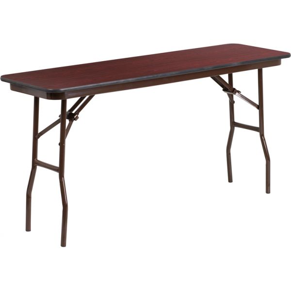 Floyd 5-Foot High Pressure Mahogany Laminate Folding Training Table