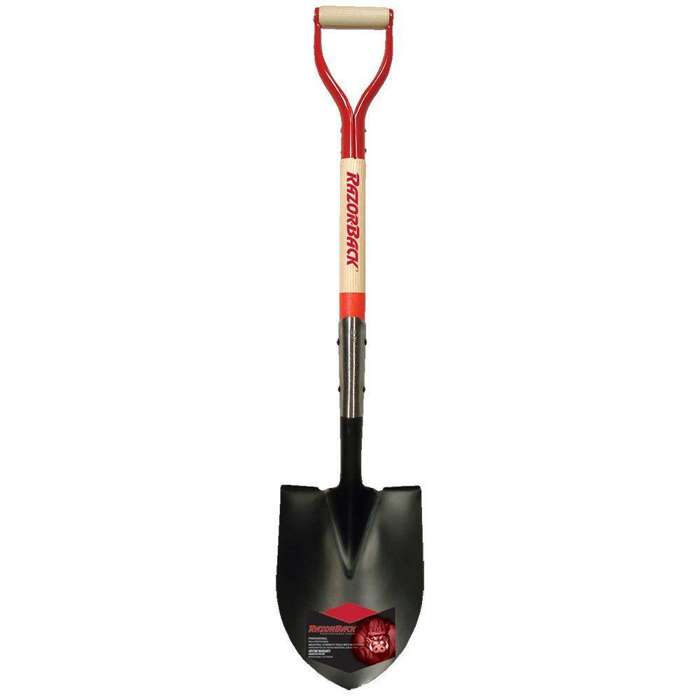 Razor-Back 30 in. Wood D-Handle Digging Shovel 43069