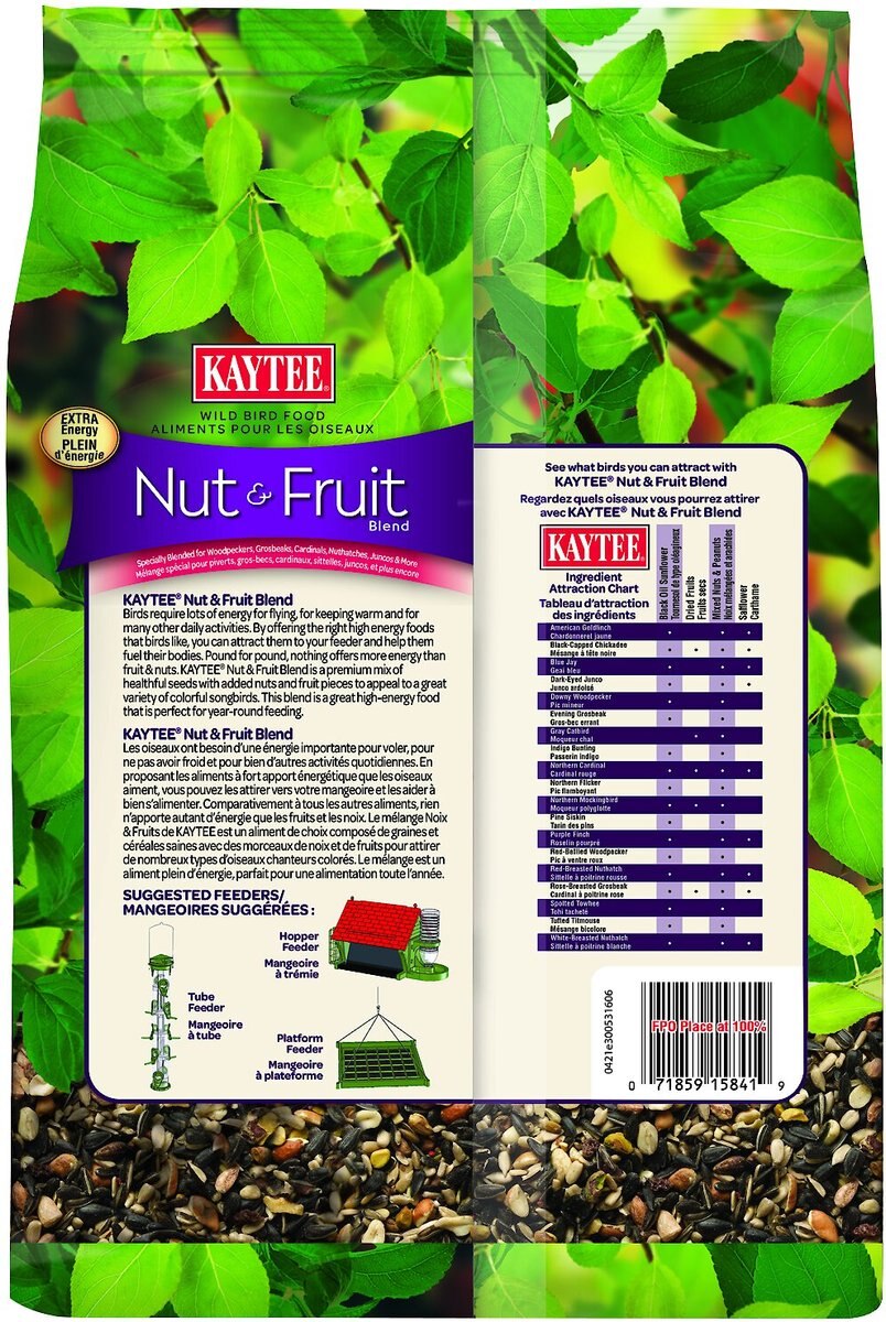 Kaytee Nut and Fruit Blend Wild Bird Food